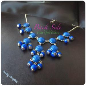 Usa #1 Bubble Necklace, Handmade Bib Necklace,..