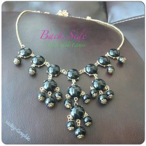 Usa Bubble Necklace #2 , Handmade Bib Necklace,..