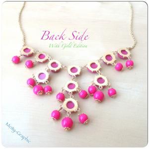 Usa Bubble Necklace #3 , Handmade Bib Necklace,..