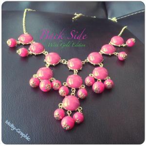 Usa Bubble Necklace #3 , Handmade Bib Necklace,..