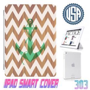 Usa Wood Print Anchor Chevron Ipad Air Smart Cover..