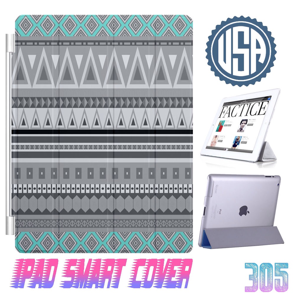 Usa Aztec Tribal Ipad Air Smart Cover , Ipad Mini Smart Cover , Ipad 4 Smart Cover , Ipad 3 Case , Ipad 2 Magnetic Sleep Wake Case #305